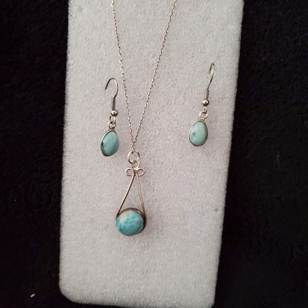 Stering silver with Labret turquoise